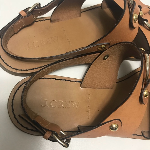 J. Crew Leather Tan Sandals - Picture 6 of 8